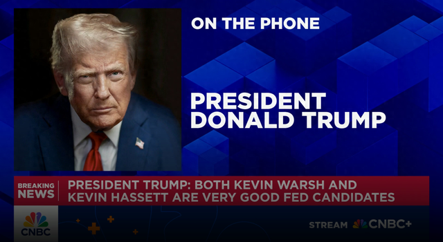 当地时间8月5日，特朗普接受CNBC采访。图为美媒发布的视频截图